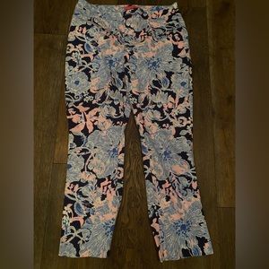 Euc Lilly Pulitzer Kelly High Rise Crop Pants